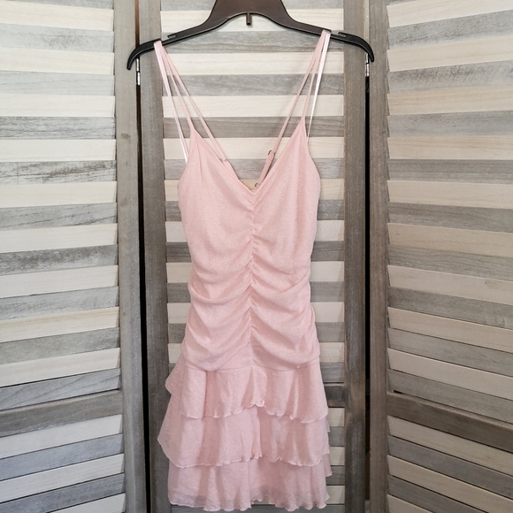 Women's Sleeveless Ruched Front Tiered Dress | Wild Fable | Medium - Picture 1 of 12